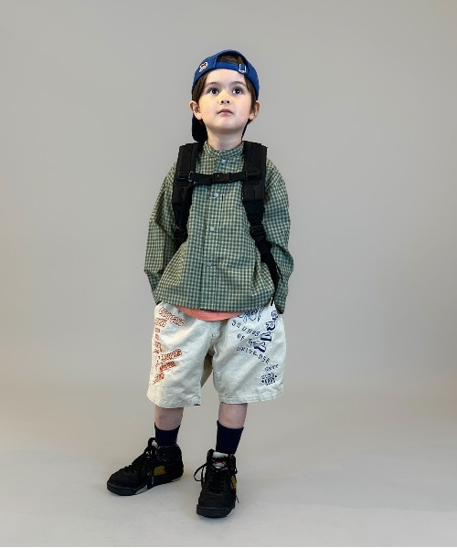 GROOVY COLORS(グルービーカラーズ)の「Twill Graffiti City Shorts(その他パンツ・キッズ・ベージュ・115/125)」の6枚目の写真