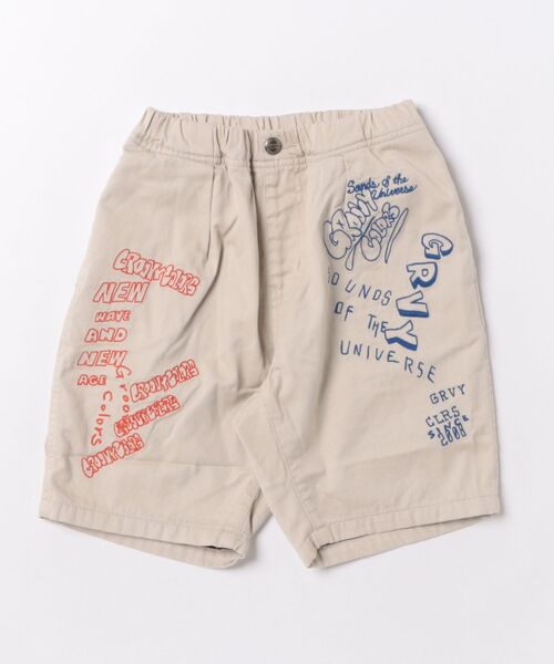 GROOVY COLORS(グルービーカラーズ)の「Twill Graffiti City Shorts(その他パンツ・キッズ・ベージュ・115/125)」の2枚目の写真