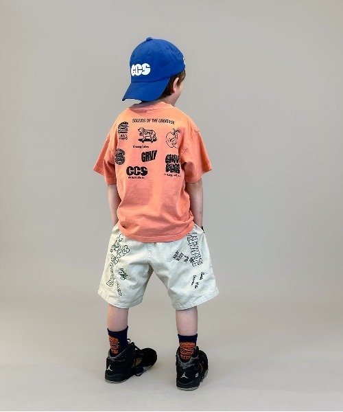 GROOVY COLORS(グルービーカラーズ)の「Twill Graffiti City Shorts(その他パンツ・キッズ・ベージュ・115/125)」の4枚目の写真