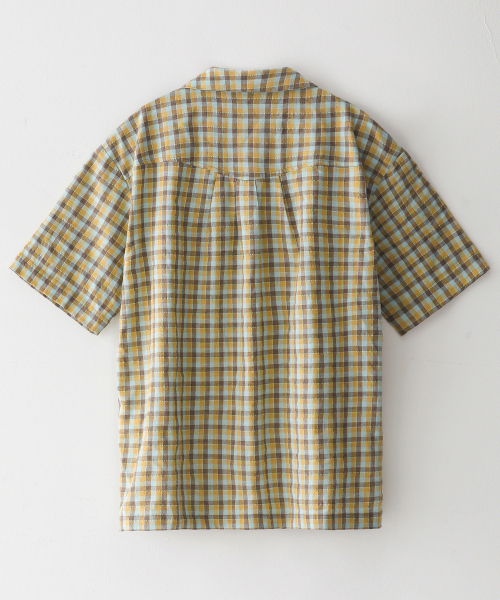BLUESUNFLOWER（ブルーサンフラワー）の「サンラブチェック半袖シャツ（シャツ/ブラウス・レディース・その他・MEDIUM/LARGE）」の3枚目の写真