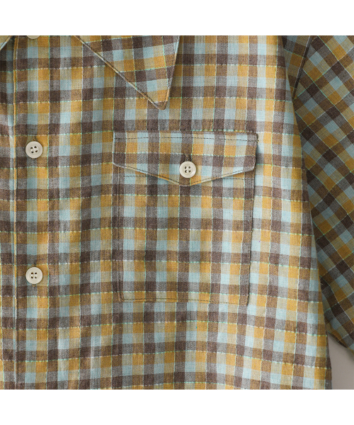 BLUESUNFLOWER（ブルーサンフラワー）の「サンラブチェック半袖シャツ（シャツ/ブラウス・レディース・その他・MEDIUM/LARGE）」の5枚目の写真