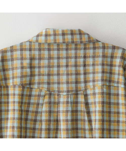 BLUESUNFLOWER（ブルーサンフラワー）の「サンラブチェック半袖シャツ（シャツ/ブラウス・レディース・その他・MEDIUM/LARGE）」の8枚目の写真