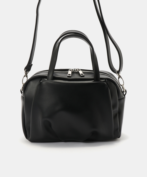 B.C STOCK（ベーセーストック）の「タック2WAYショルダー（ショルダーバッグ・レディース・キャメル/ブラック・FREE）」の4枚目の写真