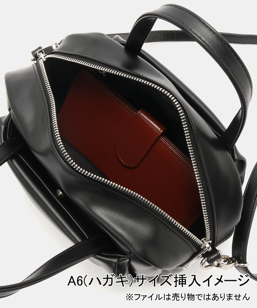 B.C STOCK（ベーセーストック）の「タック2WAYショルダー（ショルダーバッグ・レディース・キャメル/ブラック・FREE）」の9枚目の写真