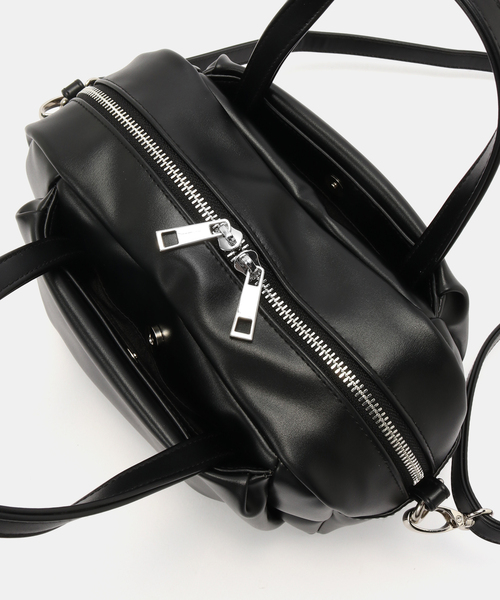 B.C STOCK（ベーセーストック）の「タック2WAYショルダー（ショルダーバッグ・レディース・キャメル/ブラック・FREE）」の11枚目の写真