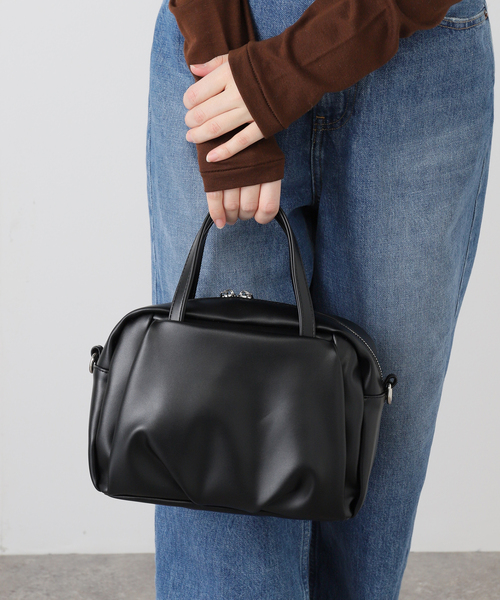 B.C STOCK（ベーセーストック）の「タック2WAYショルダー（ショルダーバッグ・レディース・キャメル/ブラック・FREE）」の18枚目の写真