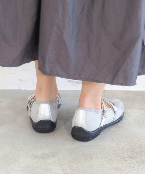 あしながおじさん(アシナガオジサン)の「フットベッドバレエシューズ 1310293(スニーカー・レディース・ライトグレー/ライトピンク/ブラック・LL/L/M/S)」の10枚目の写真