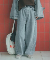 studio CLIP | バギーバレルデニムパンツ[プチ・プラスサイズあり]《CLIP denim》(デニムパンツ)