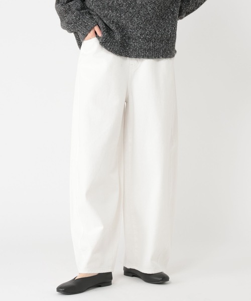 studio CLIP（スタディオクリップ）の「バギーバレルデニムパンツ[プチ・プラスサイズあり]《CLIP denim》（デニムパンツ・レディース・ブルー系その他2/グレー系その他/ホワイト/ライトブルー/ブルー系その他・PF/ﾌﾘｰ(L)/LARGE/MEDIUM）」の16枚目の写真