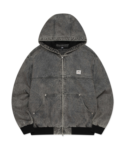LMCの「DENIM WORK HOODIE JACKET gray(デニムジャケット・レディース・その他・S/M)」の1枚目の写真