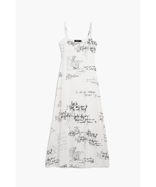 Desigual（デシグアル）の「ロングドレスコンビネーション（ワンピース・レディース・ホワイト・XS/XL/L/M/S）」の4枚目の写真