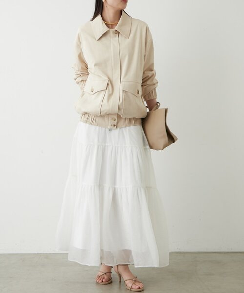 LOUNGEDRESS（ラウンジドレス）の「フェイクスウェードブルゾン（ブルゾン・レディース・キャメル/アイボリー・FREE）」の5枚目の写真