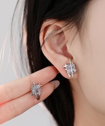 ストーンピアス ピアス スクエア」に該当するレディースファッション