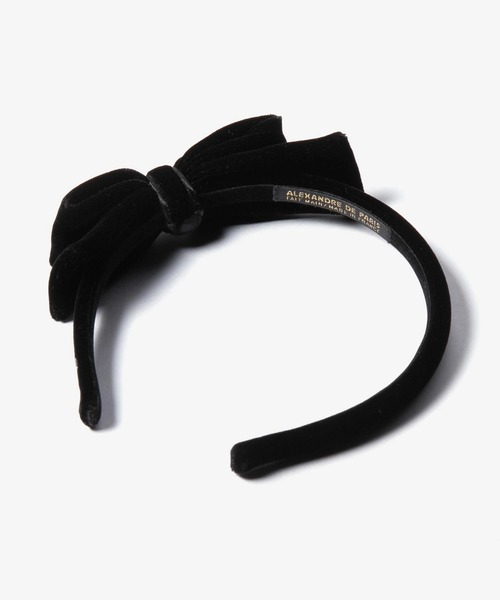 ALEXANDRE DE PARIS(アレクサンドルドゥパリ)の「ALEXANDRE DE PARIS TIMELESS LE VELOURS JOY SERRE TETE 10MM アレクサンドル ドゥ パリ カチューシャ(カチューシャ・レディース・ブラック・FREE)」の2枚目の写真
