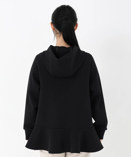 STRAWBERRY-FIELDS（ストロベリーフィールズ）の「ライズダンボール_ペプラムヘムパーカー（パーカー・レディース・ライトグレー/ブラック/オフホワイト・2）」の10枚目の写真