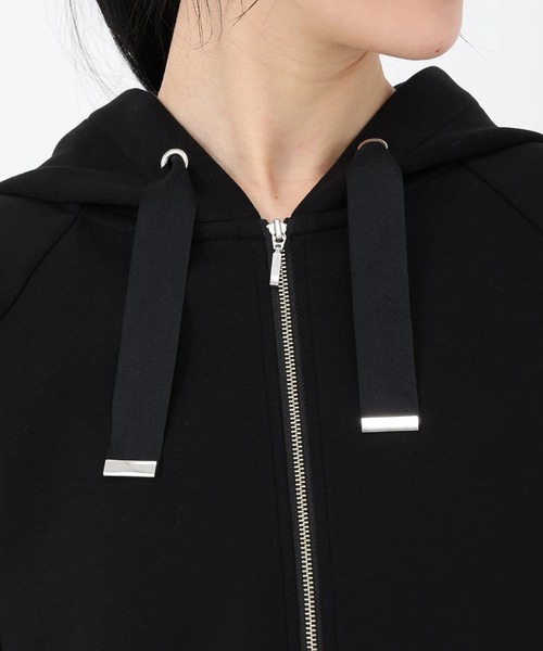 STRAWBERRY-FIELDS（ストロベリーフィールズ）の「ライズダンボール_ペプラムヘムパーカー（パーカー・レディース・ライトグレー/ブラック/オフホワイト・2）」の9枚目の写真