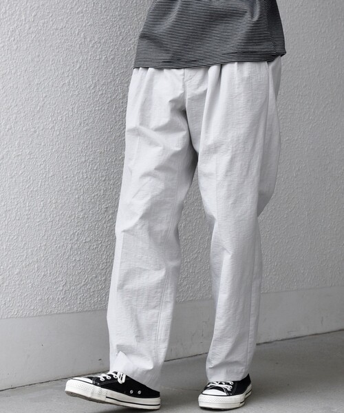 SHIPS any（シップス エニィ）の「SHIPS any: コットン/ナイロン ワッシャー 2タック セミワイド イージー パンツ◇（その他パンツ・メンズ・ブラウン/ライトグレー/ネイビー/グレー・X-LARGE/LARGE/MEDIUM/SMALL）」の8枚目の写真