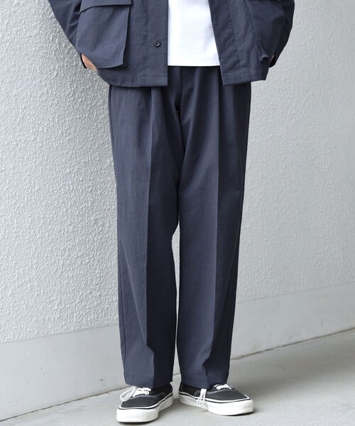 SHIPS any（シップス エニィ）の「SHIPS any: コットン/ナイロン ワッシャー 2タック セミワイド イージー パンツ◇（その他パンツ・メンズ・ブラウン/ライトグレー/ネイビー/グレー・X-LARGE/LARGE/MEDIUM/SMALL）」の22枚目の写真