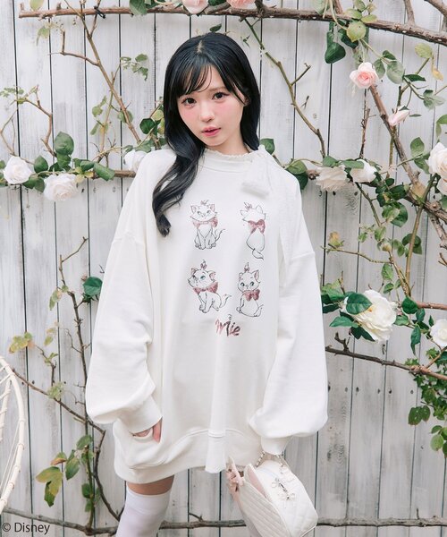 Disney（ディズニー）の「Disneyスウェット（スウェット・レディース・トップグレー/ホワイト/ピンク・FREE）」の10枚目の写真