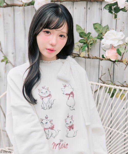 Disney（ディズニー）の「Disneyスウェット（スウェット・レディース・トップグレー/ホワイト/ピンク・FREE）」の11枚目の写真