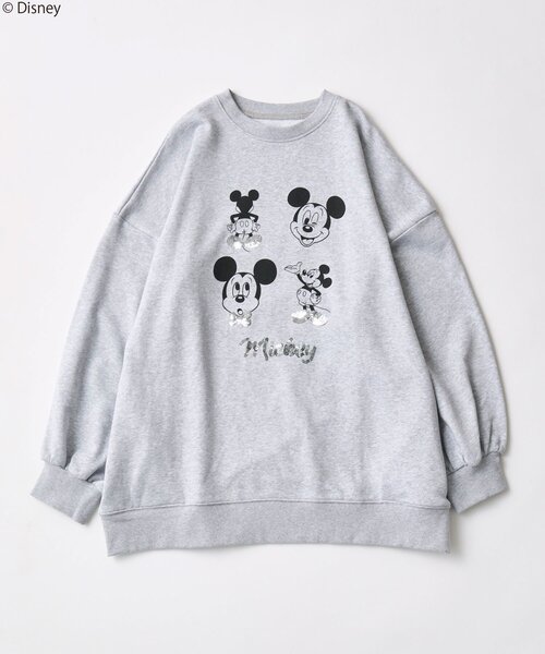 Disney（ディズニー）の「Disneyスウェット（スウェット・レディース・トップグレー/ホワイト/ピンク・FREE）」の7枚目の写真