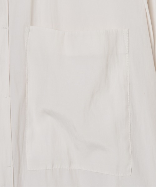 HELIOPOLE(エリオポール)の「CREPE COLLARLESS SHIRT(シャツ/ブラウス・レディース・アイボリー/サックスブルー・38)」の7枚目の写真