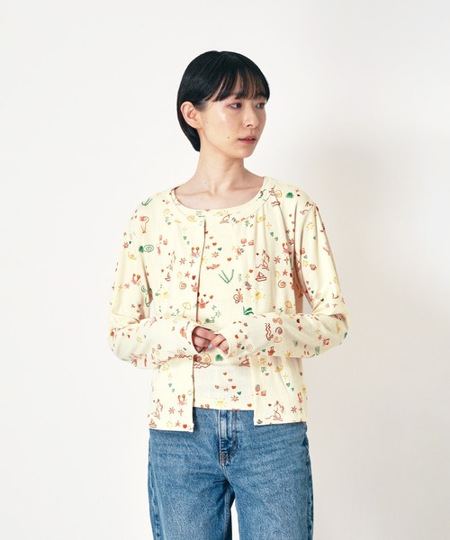 “SEA” Aimi Odawara коллаж кардиган