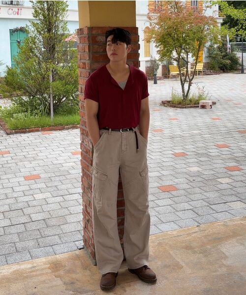 EXCONTAINER（エックスコンテナ）の「ヴィンテージダイングカーゴパンツ（ベージュ）（その他パンツ・メンズ・その他・MEDIUM/LARGE/X-LARGE/SMALL）」の8枚目の写真
