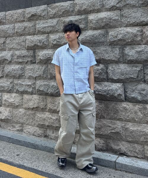 EXCONTAINER（エックスコンテナ）の「ヴィンテージダイングカーゴパンツ（ベージュ）（その他パンツ・メンズ・その他・MEDIUM/LARGE/X-LARGE/SMALL）」の7枚目の写真