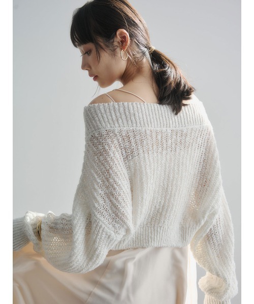 anuans（アニュアンス）の「ニットレイヤードキャミワンピース（ワンピース・レディース・ミント/モカ/アイボリー・S/M）」の9枚目の写真