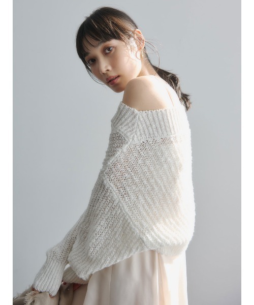 anuans（アニュアンス）の「ニットレイヤードキャミワンピース（ワンピース・レディース・ミント/モカ/アイボリー・S/M）」の10枚目の写真