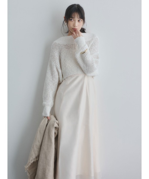 ニットレイヤードキャミワンピース（ワンピース）｜anuans（ア