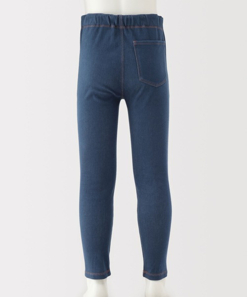 無印良品（ムジルシリョウヒン）の「キッズ　ジャージーストレッチデニム調レギンスパンツ（その他パンツ・キッズ・ネイビー/ダークネイビー・150/140/130/110/120）」の7枚目の写真