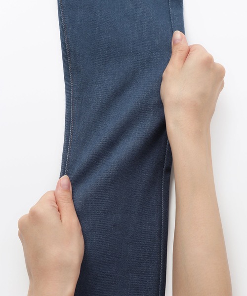 無印良品（ムジルシリョウヒン）の「キッズ　ジャージーストレッチデニム調レギンスパンツ（その他パンツ・キッズ・ネイビー/ダークネイビー・150/140/130/110/120）」の11枚目の写真