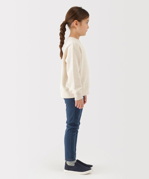 無印良品（ムジルシリョウヒン）の「キッズ　ジャージーストレッチデニム調レギンスパンツ（その他パンツ・キッズ・ネイビー/ダークネイビー・150/140/130/110/120）」の4枚目の写真