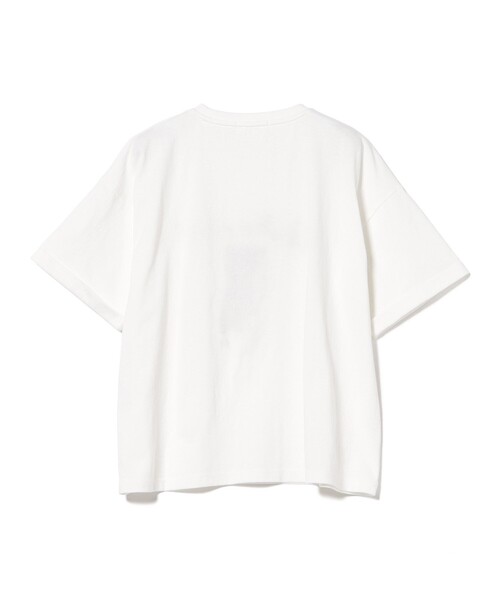 BEAMS HEART(ビームスハート)の「アニマル サガラ刺繍 Tシャツ(Tシャツ/カットソー・レディース・ホワイト系その他5/チャコールグレー/オフホワイト・FREE)」の9枚目の写真