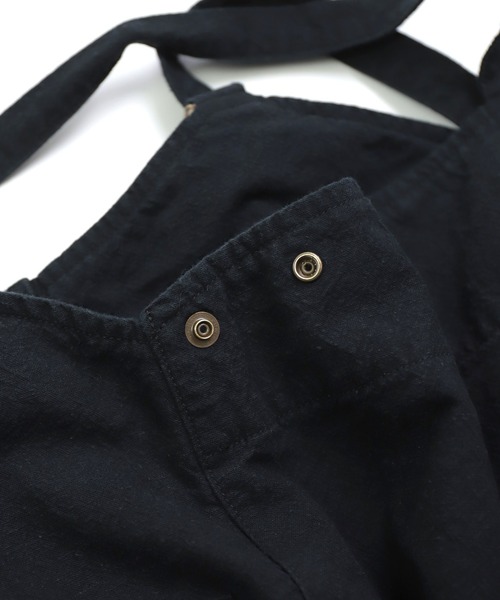 Brocante（ブロカント）の「[Brocante / ブロカント] 綿麻キャンバス サロペット（サロペット/オーバーオール・レディース・ブラック/アイボリー・2）」の22枚目の写真
