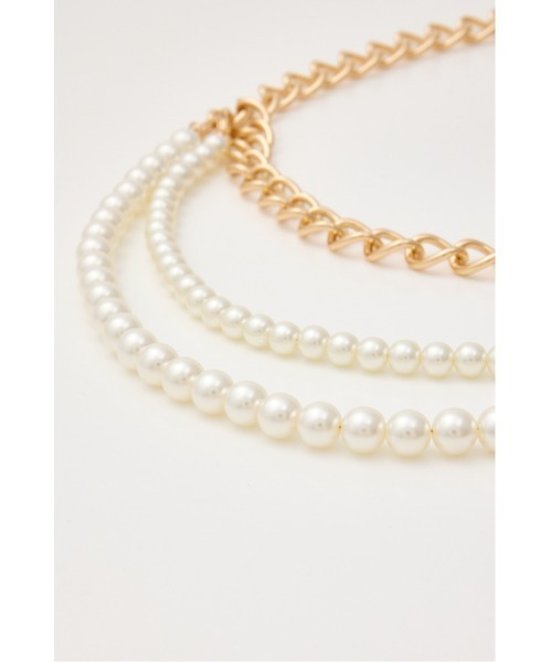 rienda（リエンダ）の「フェイクパールSETチェーンベルト（ベルト・レディース・シルバー/ゴールド・FREE）」の6枚目の写真