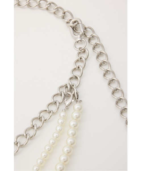 rienda（リエンダ）の「フェイクパールSETチェーンベルト（ベルト・レディース・シルバー/ゴールド・FREE）」の11枚目の写真