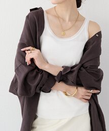 RIVE DROITE | 【フェミニンなムードを演出】チュールリブタンクトップ(キャミソール)