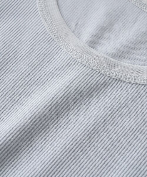 RIVE DROITE（リヴドロワ）の「【フェミニンなムードを演出】チュールリブタンクトップ（キャミソール・レディース・ピンク/オフホワイト/ブラック/サックスブルー・FREE）」の9枚目の写真