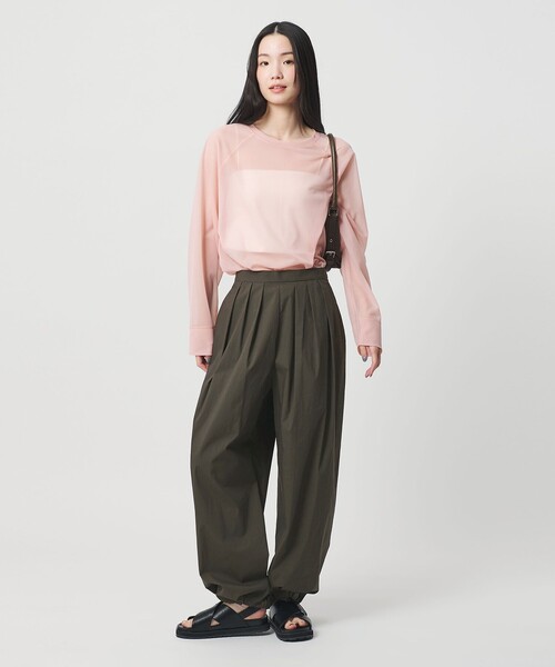 BEAUTY&YOUTH UNITED ARROWS(ビューティーアンドユースユナイテッドアローズ)の「コットンナイロン バルーンパンツ ウォッシャブル(その他パンツ・レディース・ダークグレー/オリーブ/クリーム/ライトブルー/ブラック・XS/S/M)」の19枚目の写真