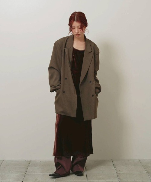TODAYFUL（トゥデイフル）の「Velour Pencil Dress（ドレス・レディース・ブラウン/ブラック・36inch/38inch）」の7枚目の写真