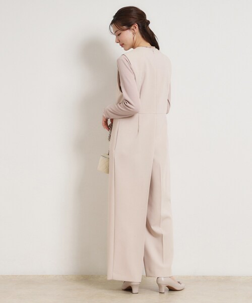 couture brooch（クチュールブローチ）の「TRダブルクロスオールインワン（サロペット/オーバーオール・レディース・ネイビー/ナチュラル・40/38）」の7枚目の写真