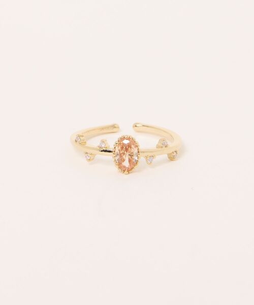 チャイハネ（チャイハネ）の「【チャイハネ】カットガラスビーズリング（リング・レディース・ターコイズブルー/ライトブルー/グリーン/ピンク/ホワイト/ベージュ/ネイビー/オレンジ/パープル・FREE）」の3枚目の写真