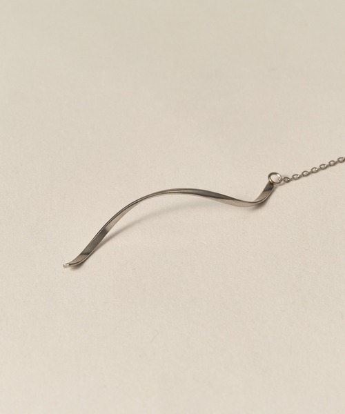 novice（ノーヴィス）の「【novice】Sway Threader Pierce［Stainless］（ピアス（両耳用）・レディース・シルバー/ゴールド・FREE）」の8枚目の写真