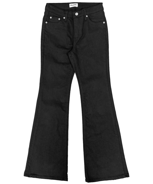 FOLLOWIN（フォロウィン）の「スタッズポイント フレアパンツ（デニムパンツ・レディース・ブラック・SMALL/MEDIUM/LARGE）」の12枚目の写真