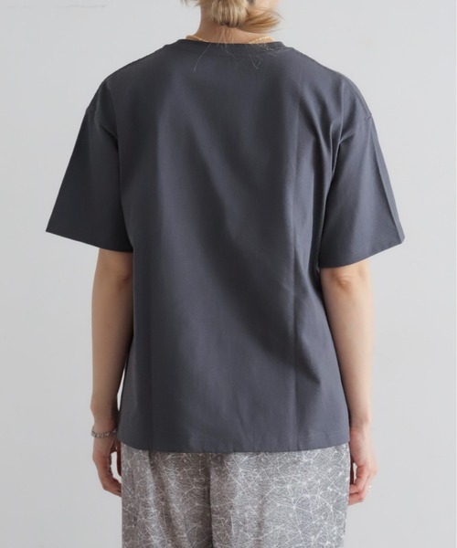 NOMBRE IMPAIR(ノンブルアンペール)の「ペンギン箔プリント 半袖TEE(Tシャツ/カットソー・レディース・ホワイト/チャコールグレー・FREE)」の9枚目の写真