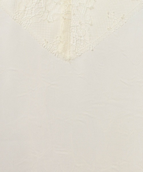 LEPSIM(レプシィム)の「サテンレースキャミチュニック 639092(キャミソール・レディース・ブラック/ホワイト・FREE)」の9枚目の写真