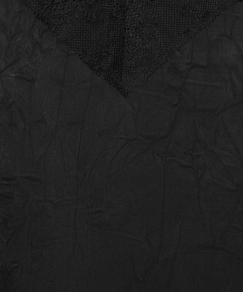 LEPSIM(レプシィム)の「サテンレースキャミチュニック 639092(キャミソール・レディース・ブラック/ホワイト・FREE)」の10枚目の写真